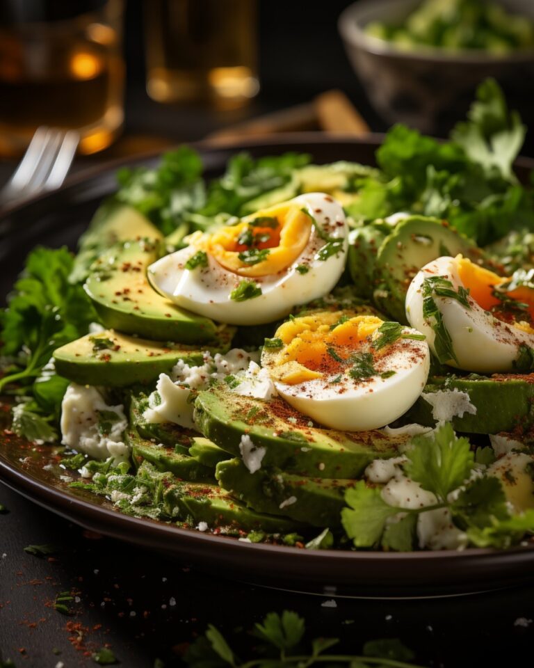 Avocado and Spinach Egg Salad