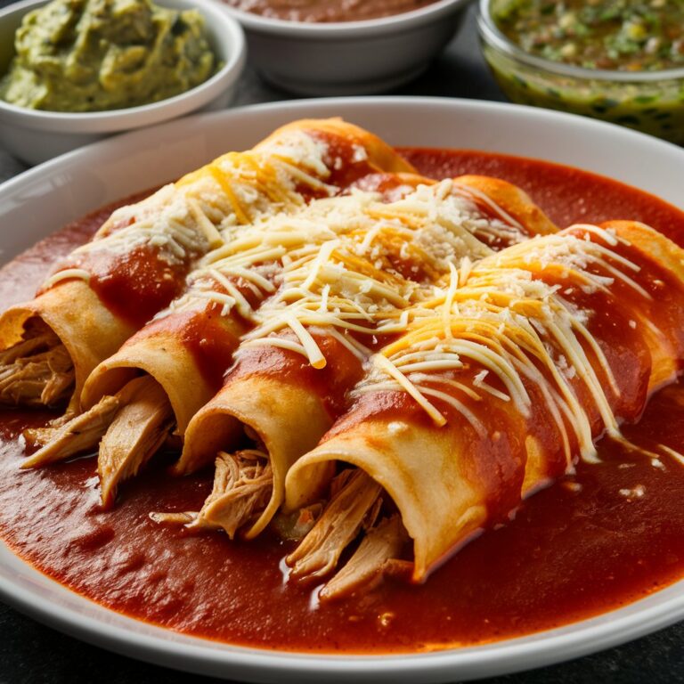 Classic Mexican Chicken Enchiladas 🧀🌮