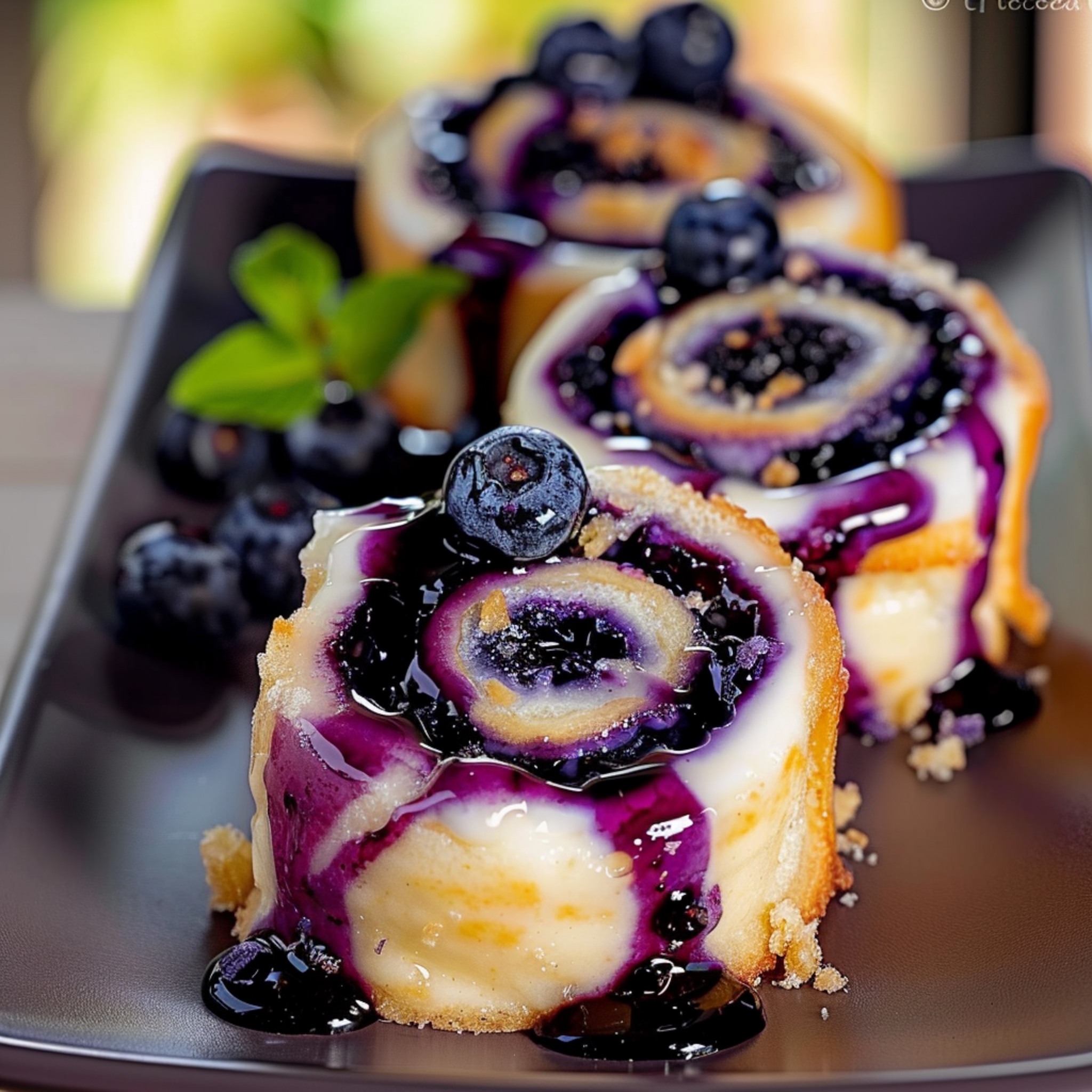 Blueberry Cheesecake Rolls