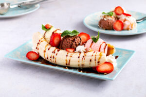 Decadent Banana Split Fluff Dessert