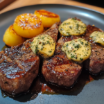 Angus Beef Steak with Garlic & Herb Butter 🥩🧈