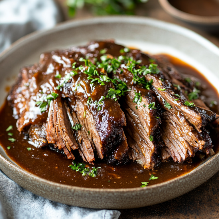 Slow-Cooked Beef Brisket 🍖🔥