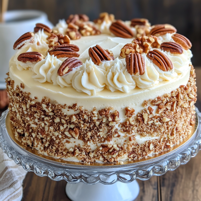 Heavenly Butter Pecan Delight Cake 🎂