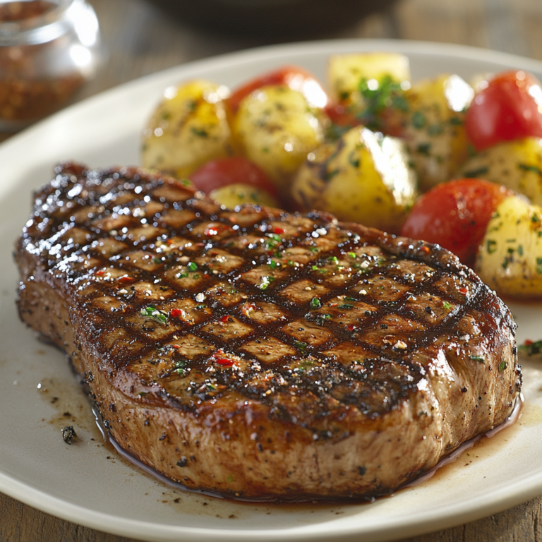 Classic Grilled Ribeye Steak :