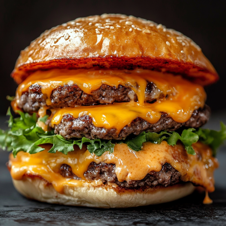 Ultimate Juicy Cheeseburger with Special Sauce