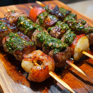 Skewers Surf & Turf Meets Chimichurri